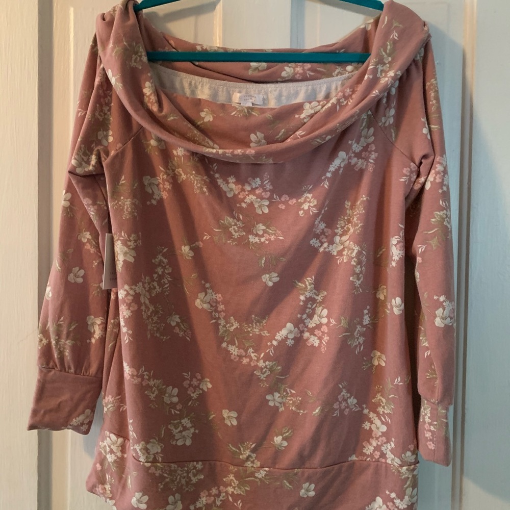 Cowl neck Off the shoulder fall sweater